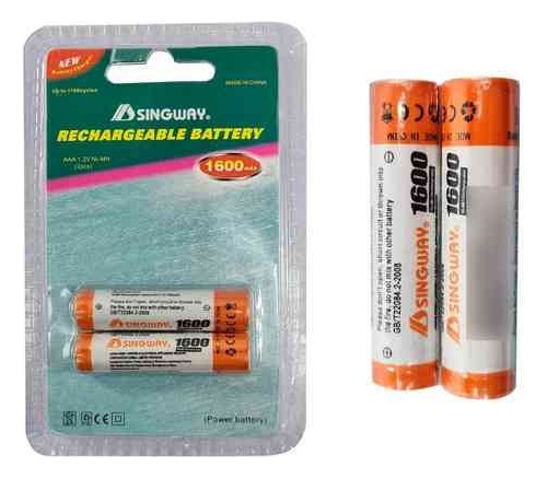 Combo6 Paquetes Pilas Singway Recargablesaaa 1600mah X2 Febo