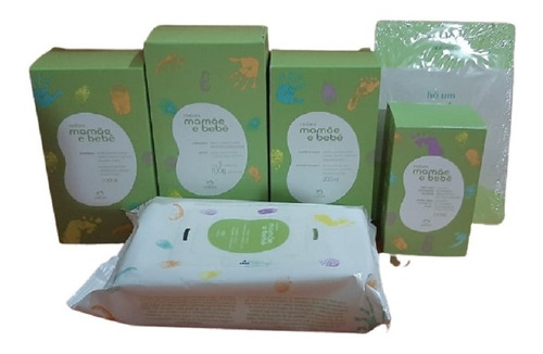 Kit Higiene Completo Natura Mamãe Bebê Sem Colônia