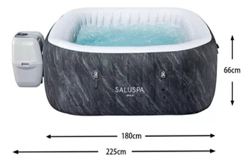 Tina Inflable De Hidromasaje Bubble Massage Purespa Em