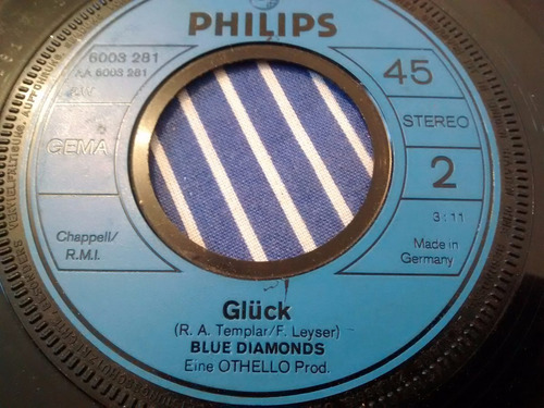 Vinilo Single De Blue Diamonds - Gluck ( F31