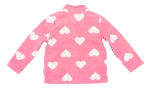 Chamarra Para Bebe Con Bolsas Diseño De Corazones