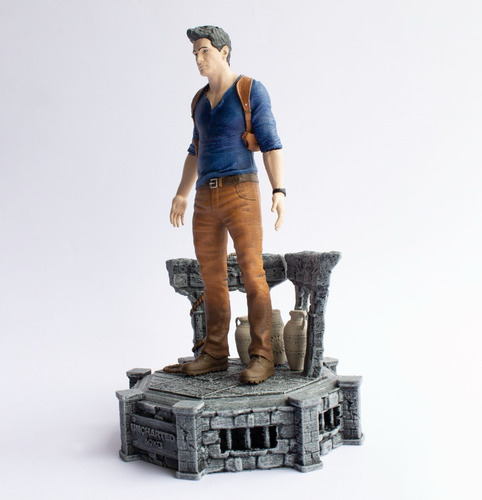 Uncharted Figura - Nathan Drake - Pintado A Mano 