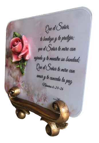 Cuadro Decorativo Frases Versículo Bíblico Bendición Núm6:24