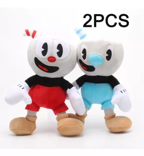 2pcs Juguetes De Peluche De Cuphead De Anime Regalos De Cump