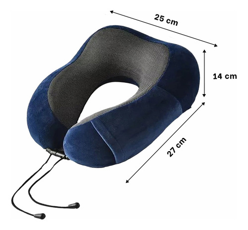 Pack12 Cojin Para Cuello En Azul Espuma Ho32366 Y+papel De R