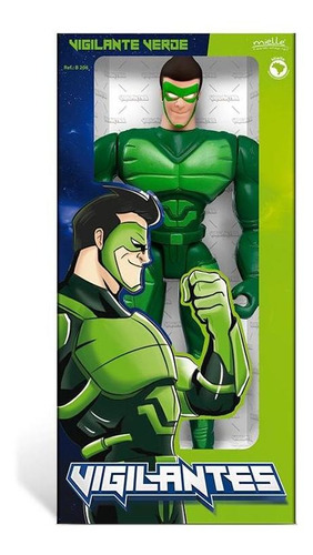 Imagem 2 de 5 de Boneco Articulado Pequeno Vigilante Verde Menino Mielle