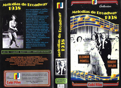 Melodias De Broadway 1938 Vhs Judy Garland Robert Taylor