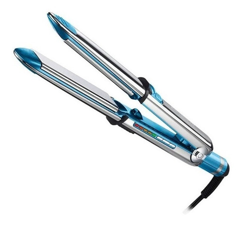 Imagen 2 de 4 de Plancha de cabello BaBylissPRO Nano Titanium Optima 3100 BABSS3100T plata y azul 220V