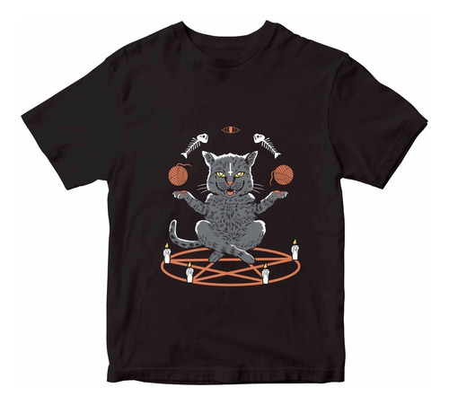 Playera Gato En Pentagrama