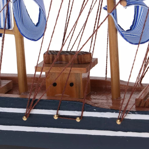 Decoración De Barco De Madera 330x55x310mm
