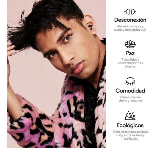 Loop Quiet tapones para oídos con reducción de ruido 26db color Essence Black