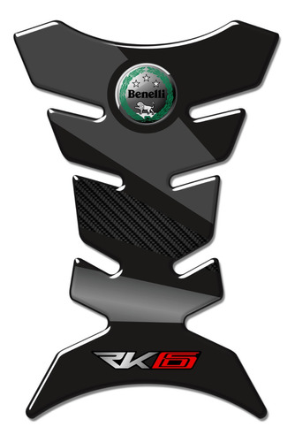 Protector De Tanque Benelli Rk6 Gris Resina M3 Designpro