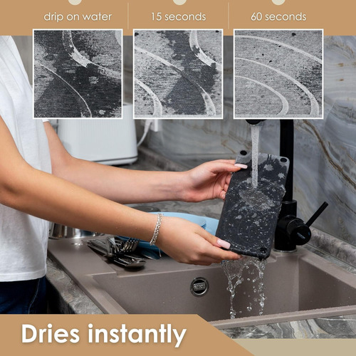 Stone Sink Caddy - Organizador De Fregadero De Secado Instan