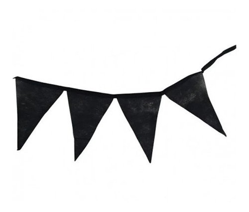 Banderin Friselina 2 Mts Negro Halloween