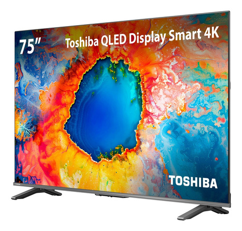 Smart Tv Toshiba 75 Polegadas 4k Qled 75c450ns