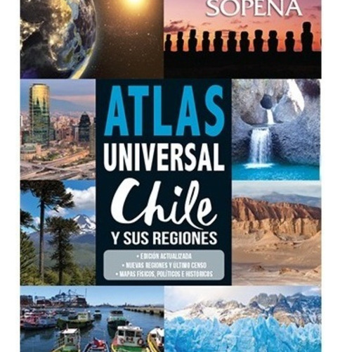 Atlas Universal Chile Y Sus Regiones, Actualizado (original)