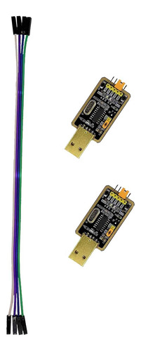 Ch340 Serial Adaptador Usb Ttl Modulo Descarga Cable 2 Uds