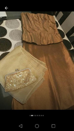 Vestido De Hilo De Seda Largo Y Tapado Haciendo Juego