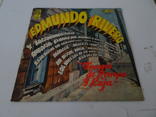 Edmundo Rivero - Tangos De Rompe Y Raja - Vinilo Argentino