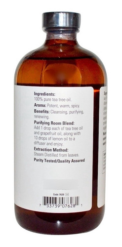 Aceite Esencial Arbol De Te Tea Tree Now Grande 473 Ml 100