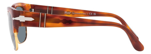 Persol Po3319s Gafas De Sol Cuadradas, Terra Di Azul, 52 Mm