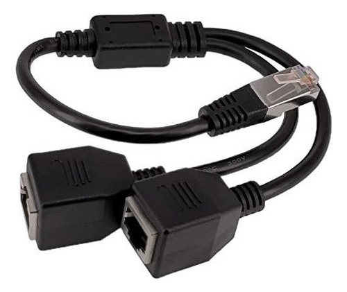 Adaptador Divisor Ethernet Rj45 Yeworth Rj45 De 1 Macho A 2