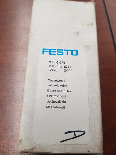 Electrovalvula Festo Tipo 5/2 Mfh-5-1/4 Mat Nr. 6211