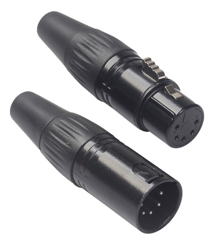 Conector Adaptador Xlr Macho Y Hembra De 5 Pines Compatible