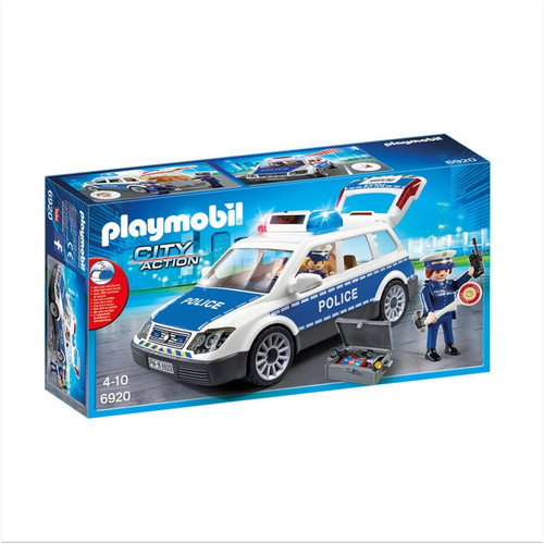 Playmobil 6920 City Auto Policia Luz Sonido Original Intek