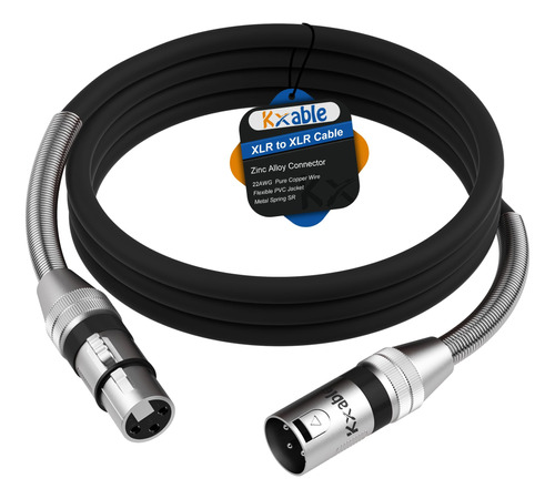 Cable Xlr A Xlr De 1 Pie, Cable De Microfono Xlr De Alta Cal