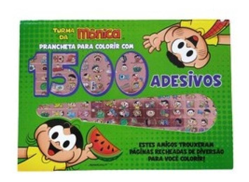 Turma Da Mônica Prancheta Para Colorir Com 1500 Adesivos