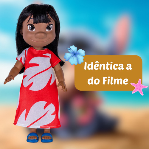 Boneca Lilo + Stitch Bonecos Articulados Filme 2025 Disney