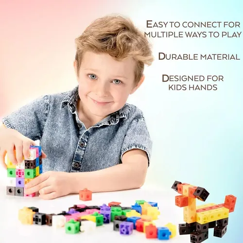 Set 100 Cubos Encaje Unifix Para Matemáticas - Método Sing