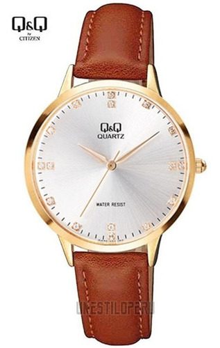 Reloj Q&q Mujer Casual Cuero Pulsera 100% Original Q Q