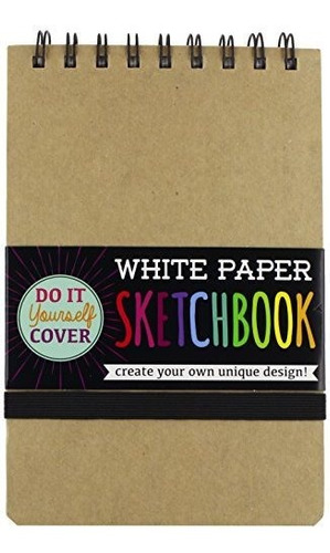 Cuadernos - Ooly, Diy White Paper Sketch Book, 5 By 7.5 Inch