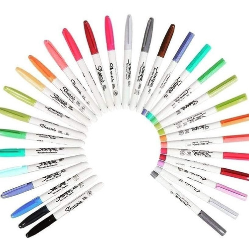 Sharpie Ruleta 30 Pcs Colores Cósmicos Caballito Bunny Toys