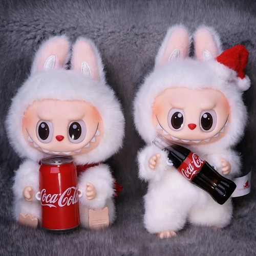 Labubu Pelúcia Chaveiro Moda Coleção Coca-cola Surpresa