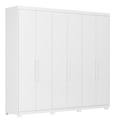 Guarda Roupa Casal Venice 62480pe Branco Brilho Com Pés