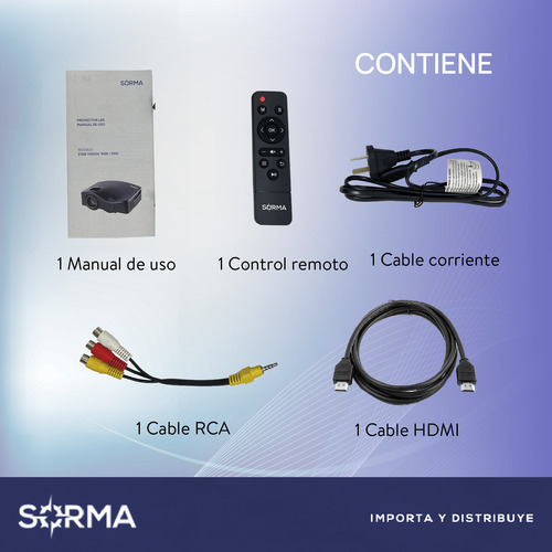 Imagen 7 de 10 de Proyector Wifi Mirrorcast Hd1080 Portatil 1500 Lumens