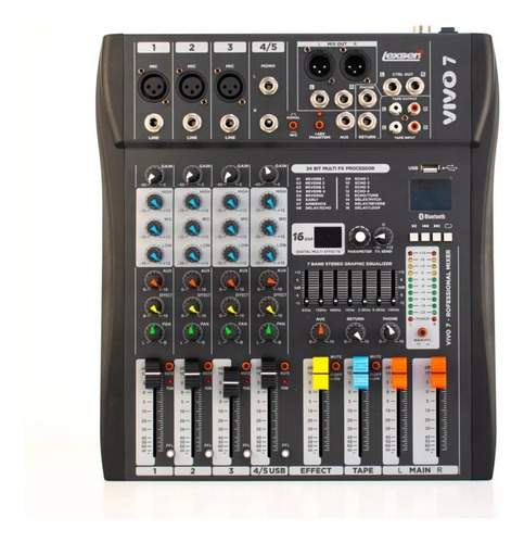 Consola Mixer Lexsen Vivo 7 Usb Bluetooth 