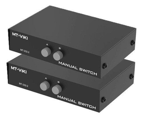 2pcs Db 9pin Red 2port Switch Rs232 Switcher Caja Ethernet