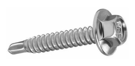 Tornillo Autotaladrante Zinc Hex 8x3/4 Pack 200 Piezas