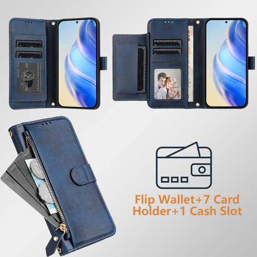 Funda De Piel Tipo Cartera Para Teléfono Inteligente Honor X8 X8a X8b X8c