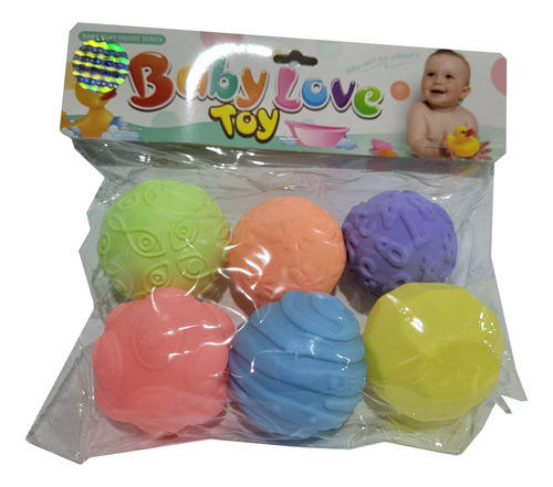 Set *6 Pelotas Sensorial Bebes