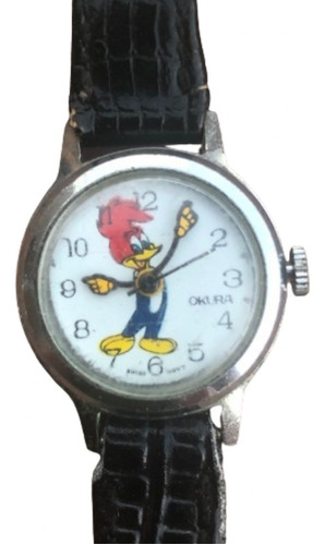 Reloj Pulsera Okura Coleccion Con Dibujo Del Pajaro Loco.