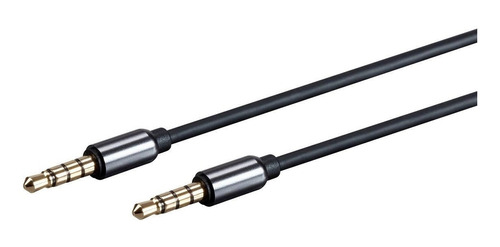 Cable Auxiliar Miniplug 3.5mm 4 Contactos Audiopipe 1 Metro