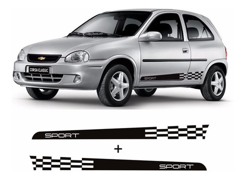 Acessorios Faixa Lateral Corsa Hatch Ou Sedan Chevrolet