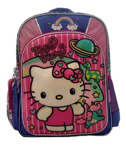 Mochila Ruz Hello Kitty Morada Primaria Env o gratis