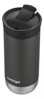Vaso térmico Contigo Huron. lisa color gris oscuro 473mL