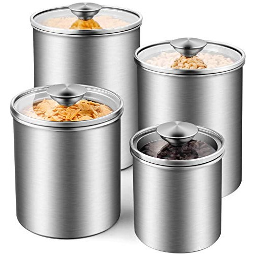 Airtight Canister Sets For The Kitchen Counter, 4piece ...